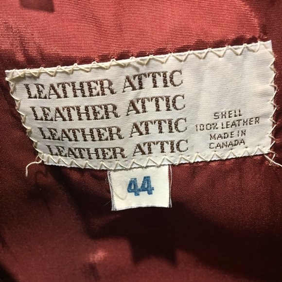 VINTAGE LEATHER ATTIC JACKETS SIZE 44 - Picture 6 of 11